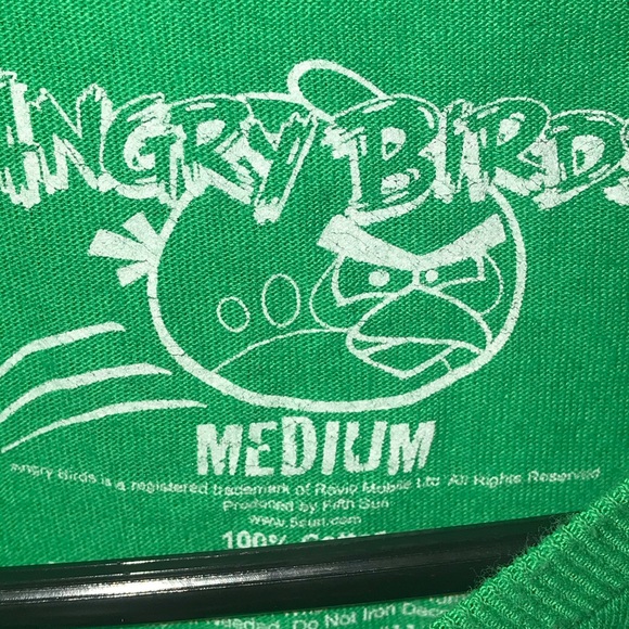 Angry bird green logo T-shirt size medium - Picture 3 of 5